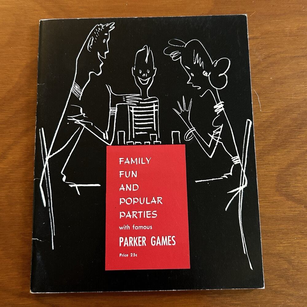 Vtg 1962 Family Popular Parties Famous Parker Brothers Games Advertising Book